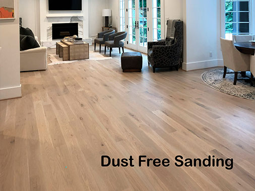 Hardwood flooring dust free sanding