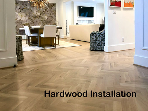 Installation of hardwood flooring