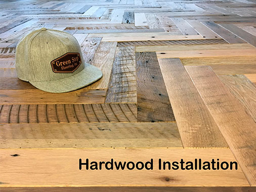 Custom installation of hardwood flooring