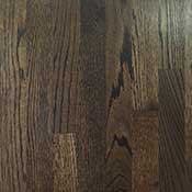 Red Oak hardwood with Spice Brown floor stain