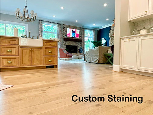 Custom hardwood stain