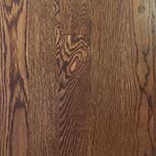 White Oak hardwood with Sedona Red floor stain